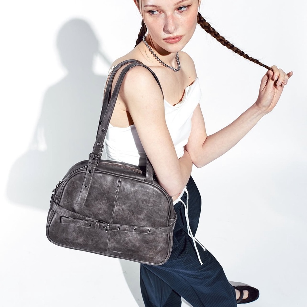 SAMO ONDOH Dome belt bag M baked gray